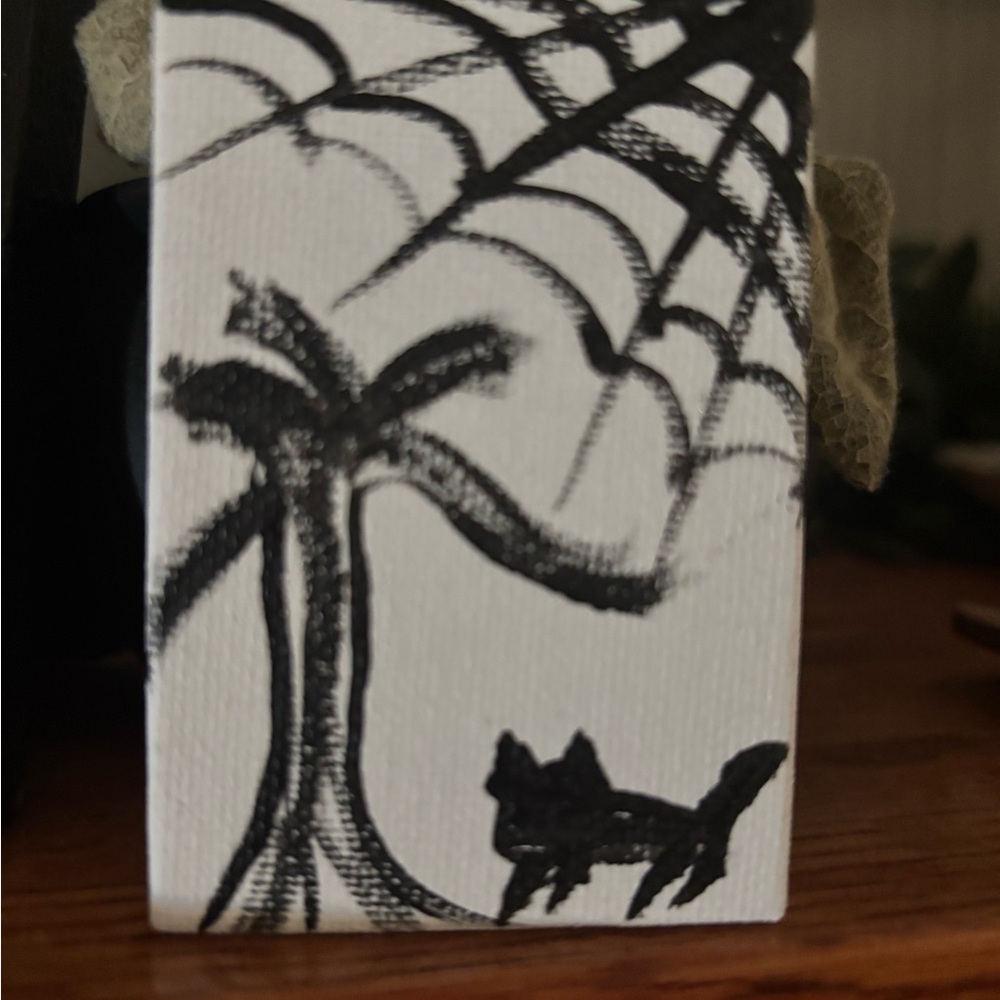 Mini Painting DollHouse Art Halloween Decor